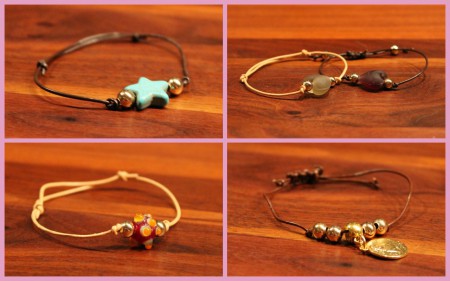 Dunne leren armbandjes