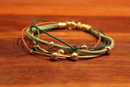 Leren armband