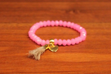 Armband met kralen en flosje paardenhaar