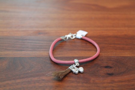 Dun leren armbandje