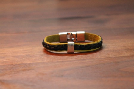 Armband met leer